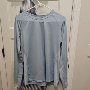 The North Face Sky Blue Long Sleeve Tee